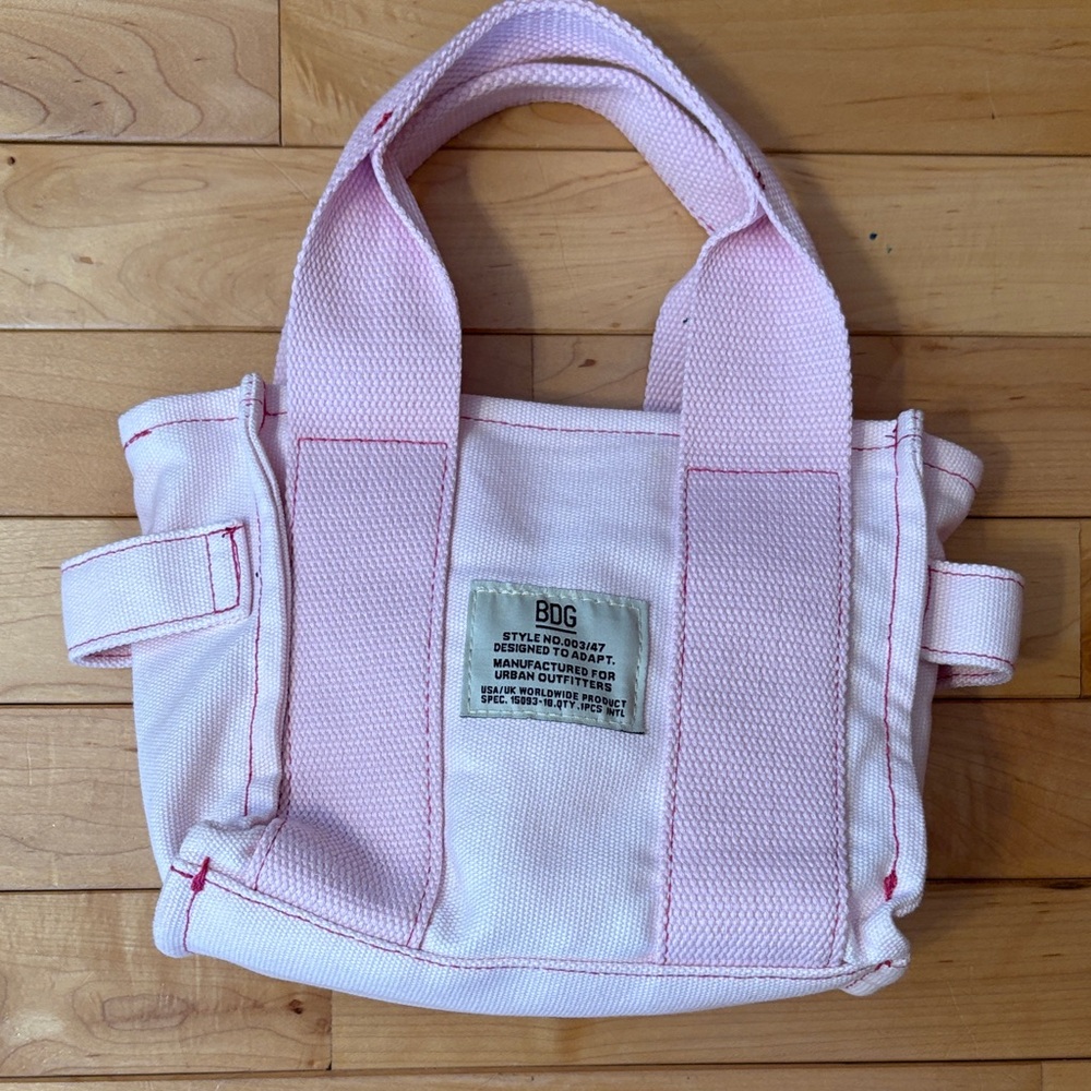 Urban Outfitters OU BDG Serena Minimalist Mini Tote Bag Crossbody Pink
